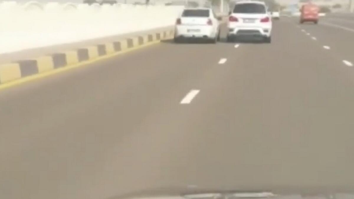 The police force urged the public to avoid such mindless acts for the safety of other road users. Reckless drivers will face severe penalties, the Abu Dhabi Police warned.