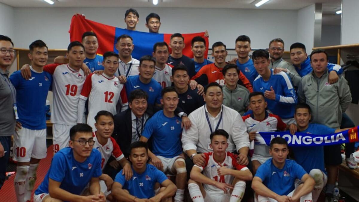 The Mongolians are set to face Tajikistan and Japan in Group F of the Asian Qualifiers for the 2022 World Cup after being away from competitive action for over 400 days Flag of Mongolia