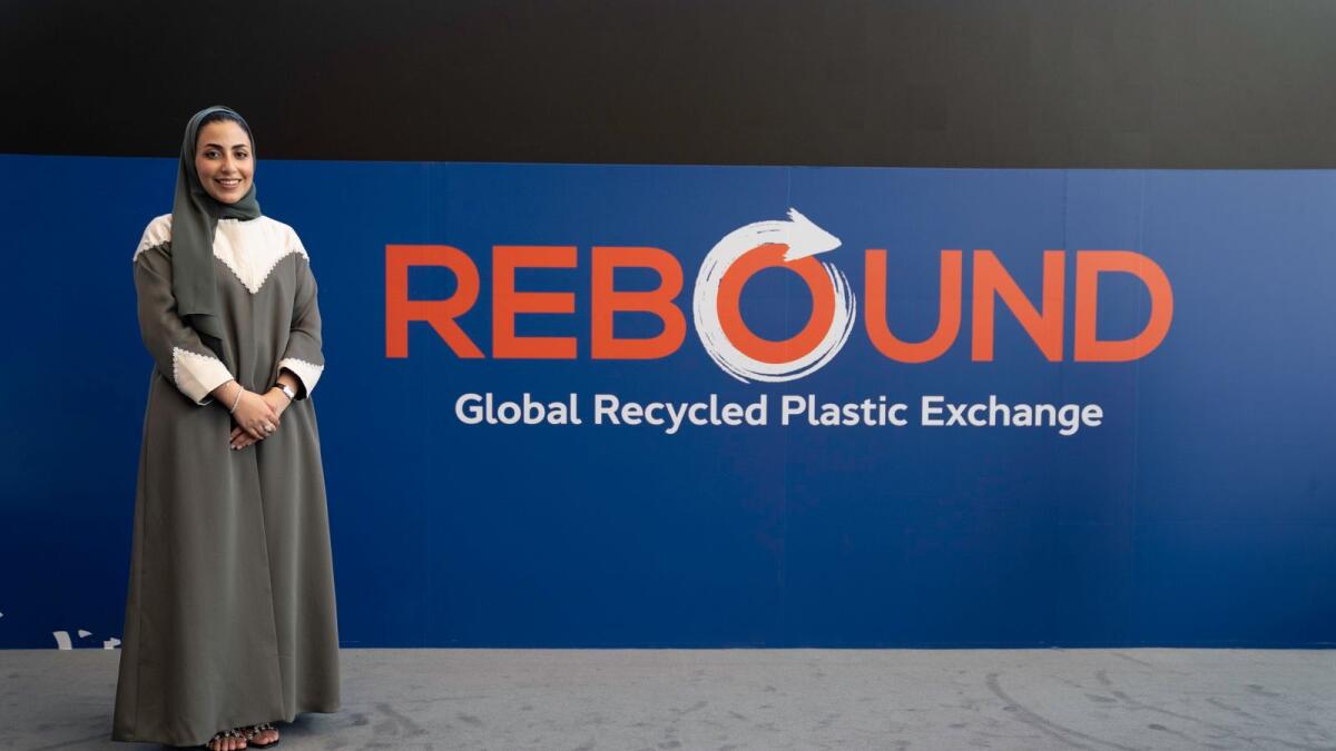 Maryam Al Mansoori, CEO, Rebound, said rebound Plastic Exchange is a solution to reduce plastic pollution on a global scale. — Supplied photos