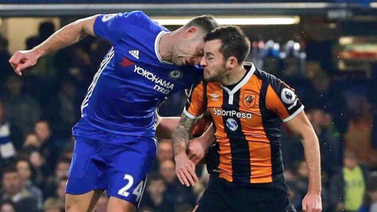 Watch: Hull midfielder fractures skull in head clash at Chelsea