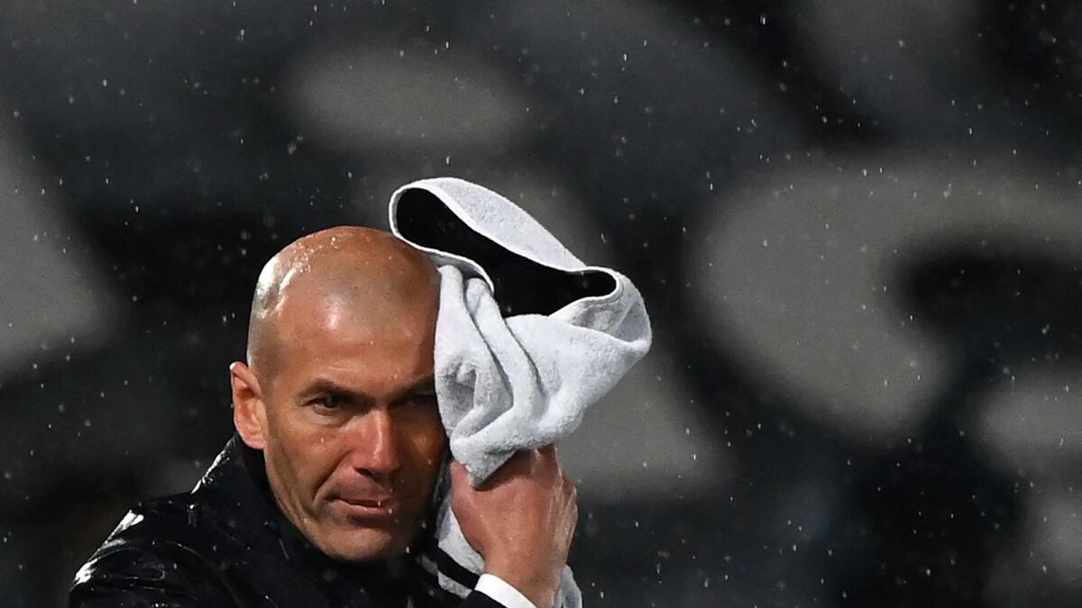 Real Madrid coach Zinedine Zidane. (AFP)