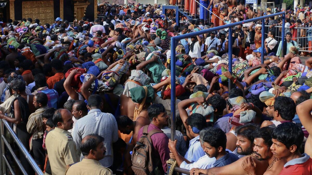 Two women prevented from climbing Sabarimala hills 