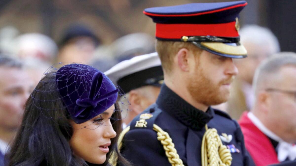 Prince harry and Meghan. — AFP file