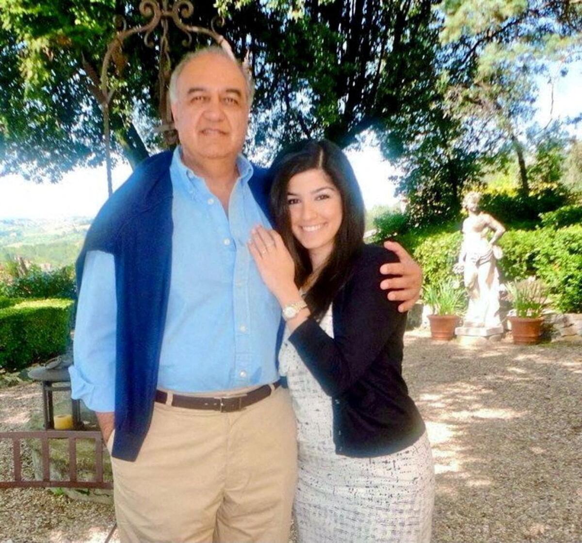British-Iranian environmentalist Morad Tahbaz and his daughter Roxanne Tahbaz pose in this file picture obtained from social media. — Reuters file