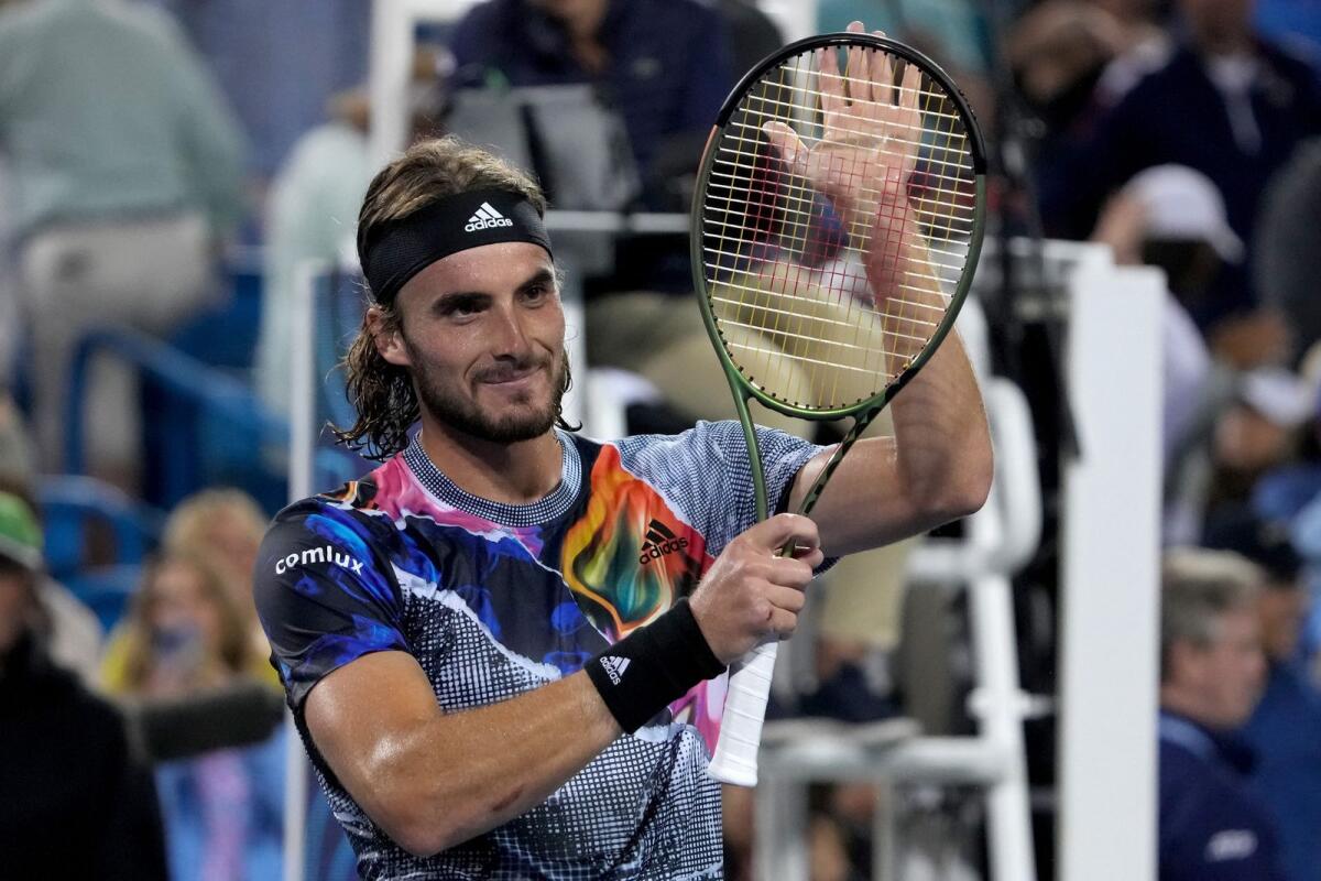 Greek tennis star Stefanos Tsitsipas. (AFP)