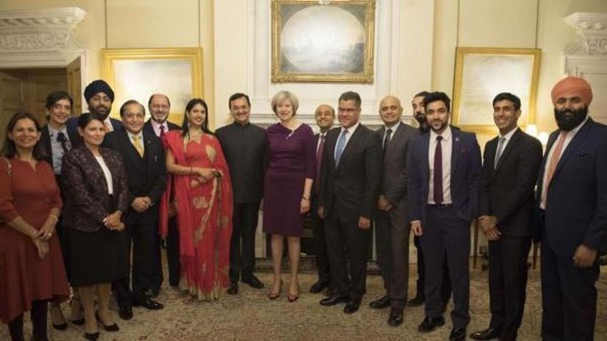 British PM Theresa May hosts Diwali reception at Downing Street