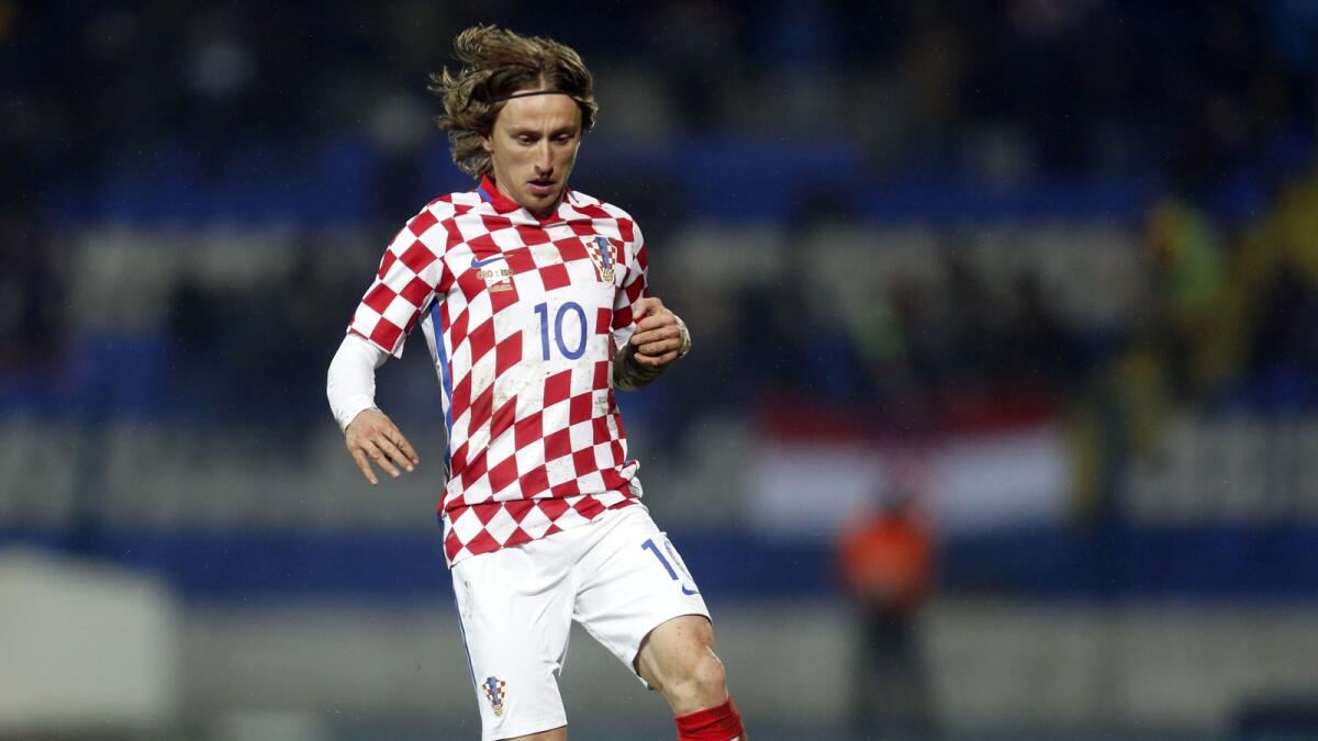 Croatia’s Luka Modric (in picture), Ivan Rakitic and Mario Mandzukic won the past four Champions League titles with their clubs: Real Madrid, Barcelona and Bayern Munich. — AP file