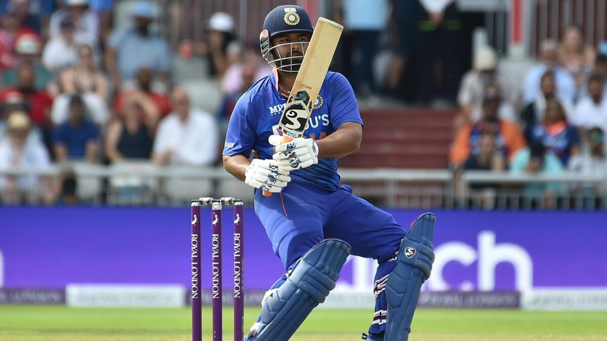Rishabh Pant hit his first ODI century to help India script a stunning win in the series decider against England on Sunday. (AP)