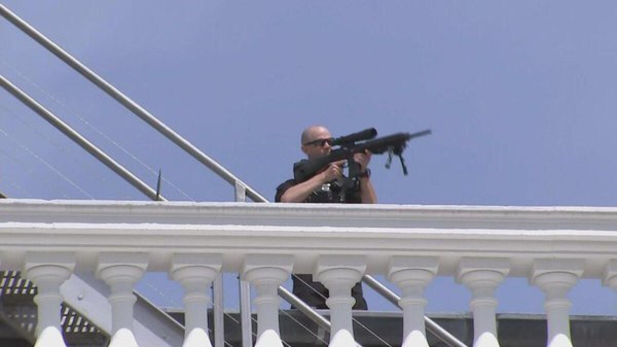 WATCH: Armed person shot by Secret Service officer outside White House