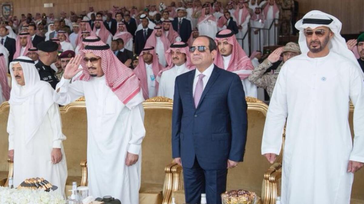 Arab leaders attend Joint Gulf Shield I drill
