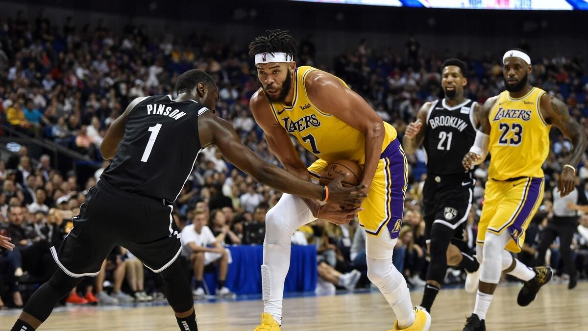 Nets hold off Lakers in Shanghai