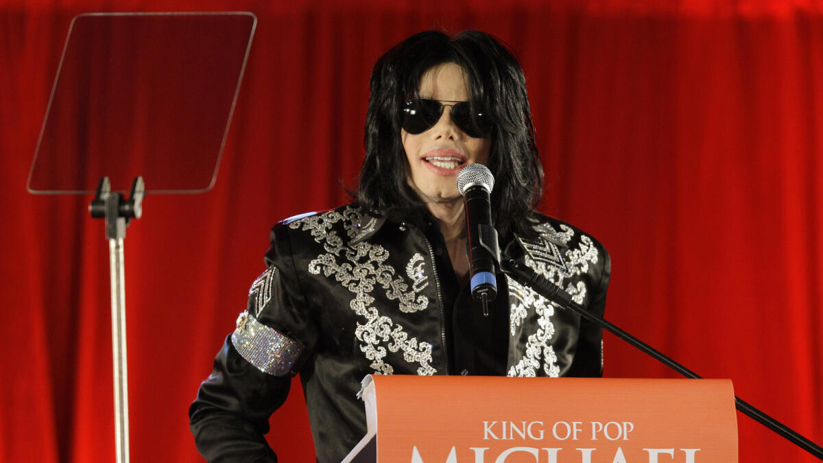 Michael Jackson. — AP file