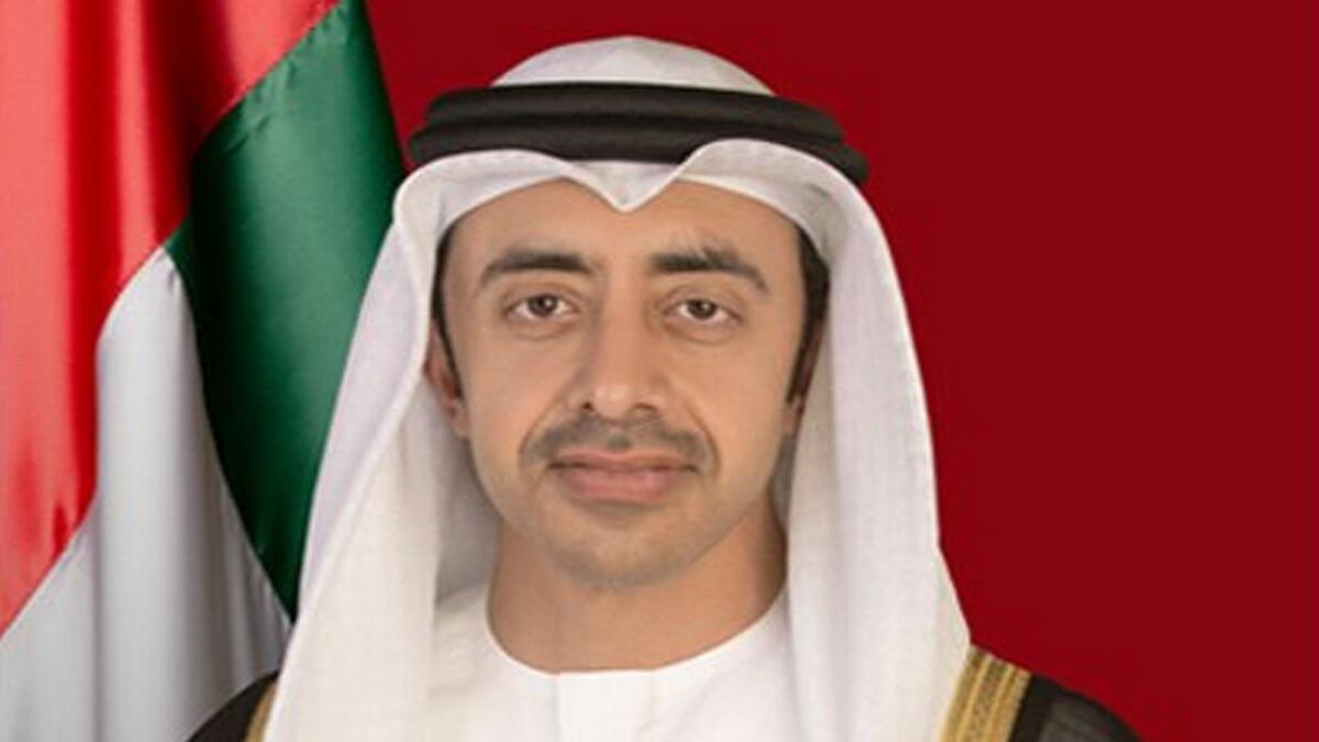 Sheikh Abdullah bin Zayed Al Nahyan UAE, strong will, determination, greater achievements, virtual meeting