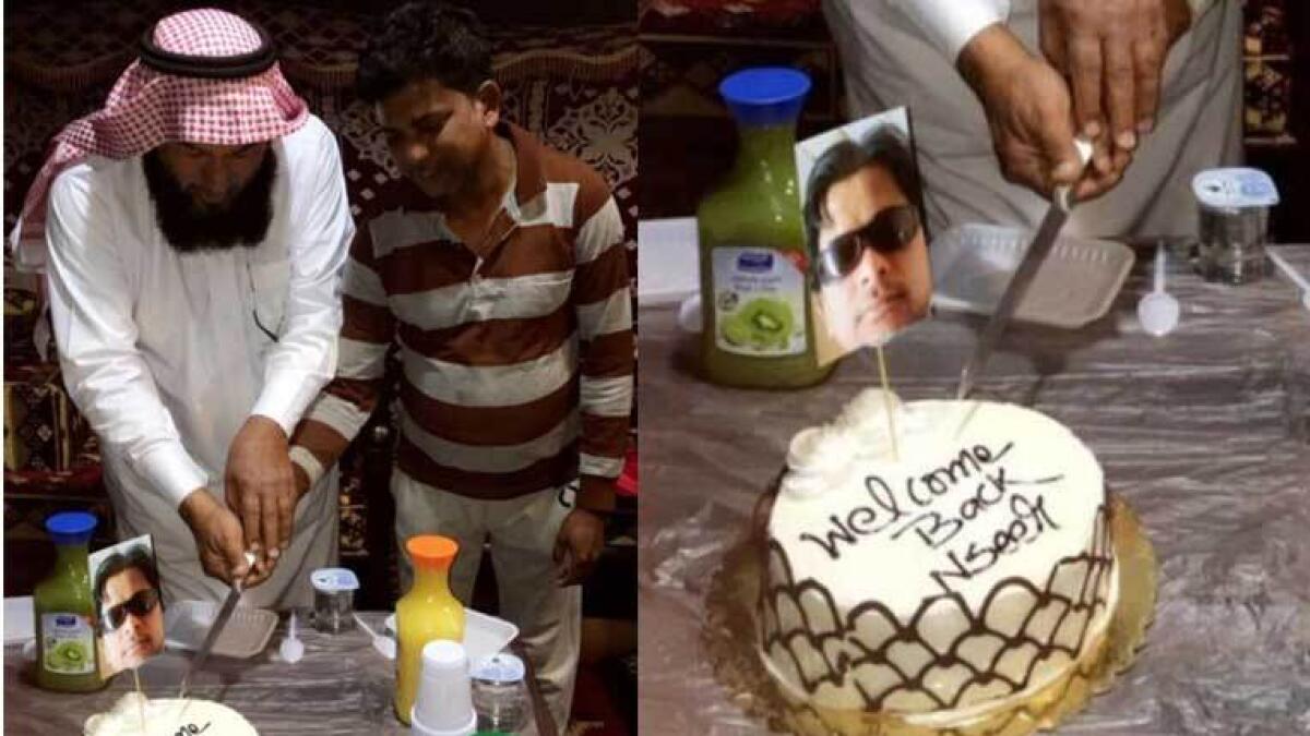 Photos: Arab family celebrates return of driver with surprise party