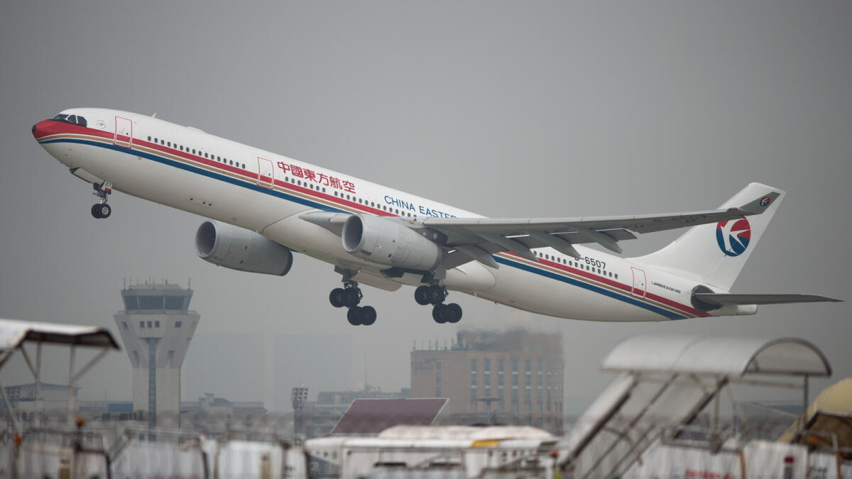 This photo taken on August 28, 2014 shows a China Eastern Airlines plane taking off at Shanghai's Hongqiao airport. — AFP