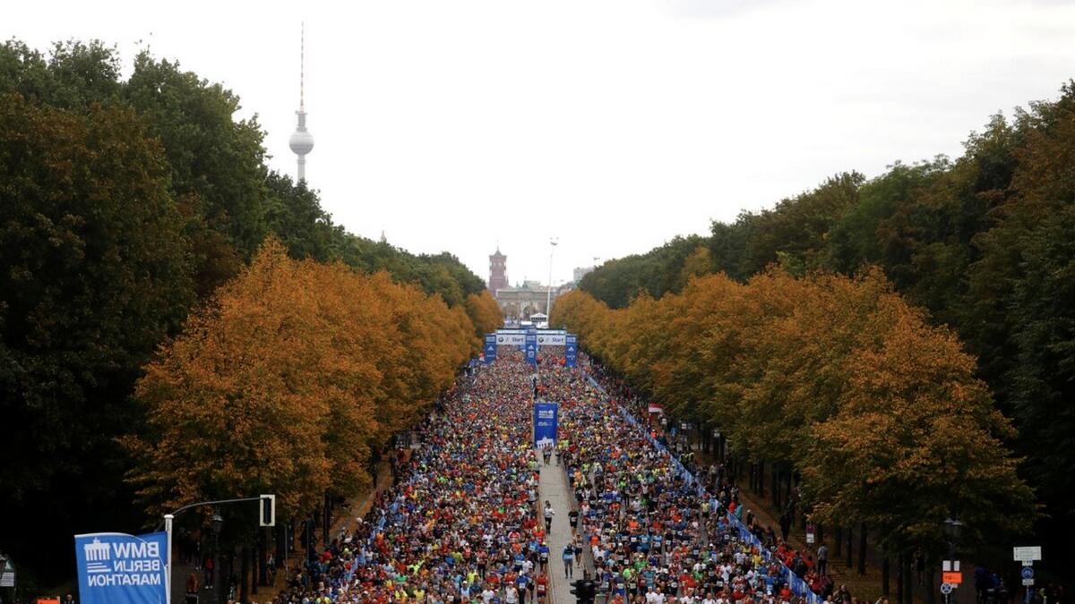 A view of the Berlin Marathon last year. - Reuters file