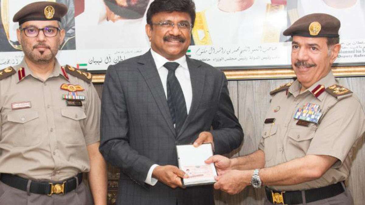 Indian gets Sharjahs first UAE permanent residency Golden Card