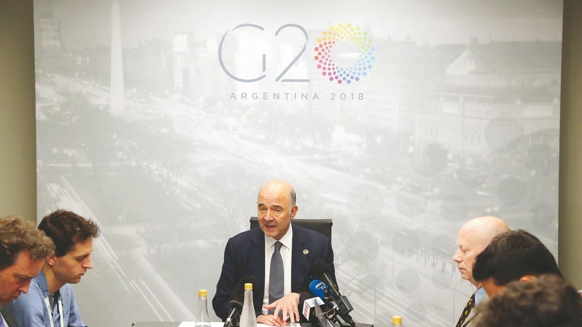 EU finance leaders press for digital tax at G20 meet