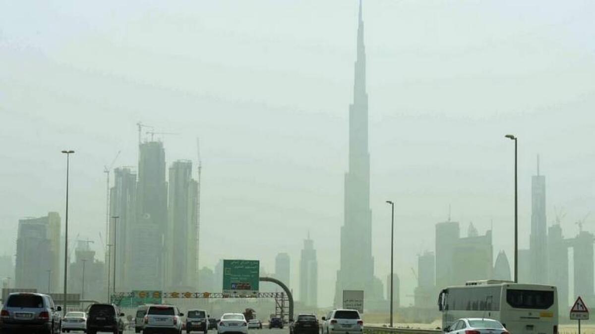 UAE weather, hot, dusty, Dubai, Abu Dhabi, National Center of Meteorology
