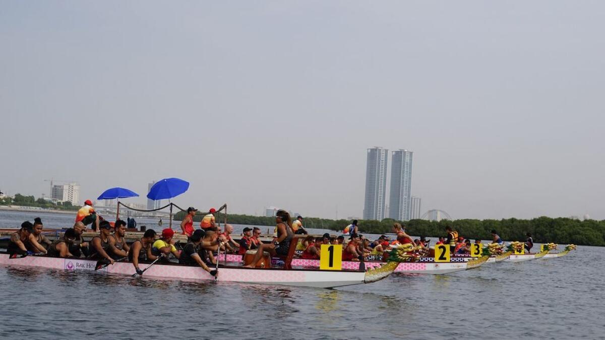 30 teams competed in RAK dragon boat race 
