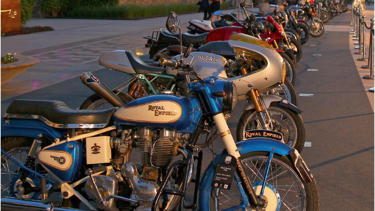 MOTORCYCLE DIARIES ... Aside from the classic cars on display, visitors were also pleasantly surprised with an array of classic bikes like Royal Enfields and Ducatis displayed in the festival.