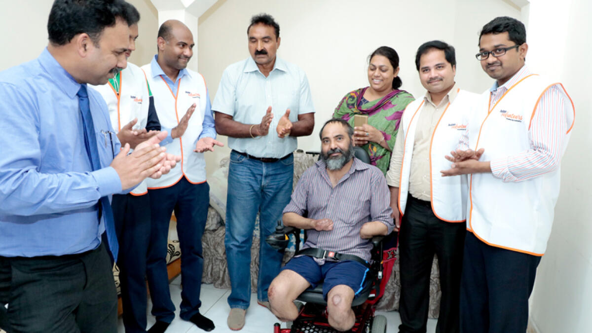 UAE-based Indian expat who lost hands, legs gets custom wheelchair