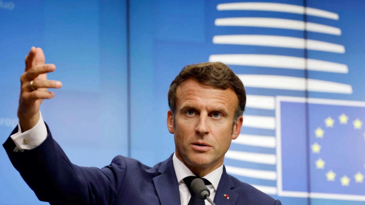 France's President Emmanuel Macron. — AFP