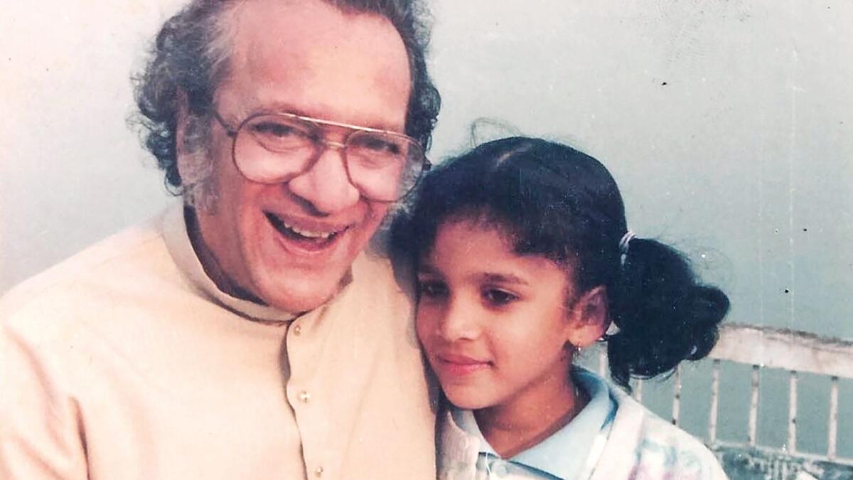 Shankar with her father late Pandit Ravi Shankar