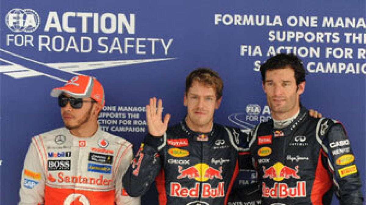 Vettel on India pole as Red Bull dominate