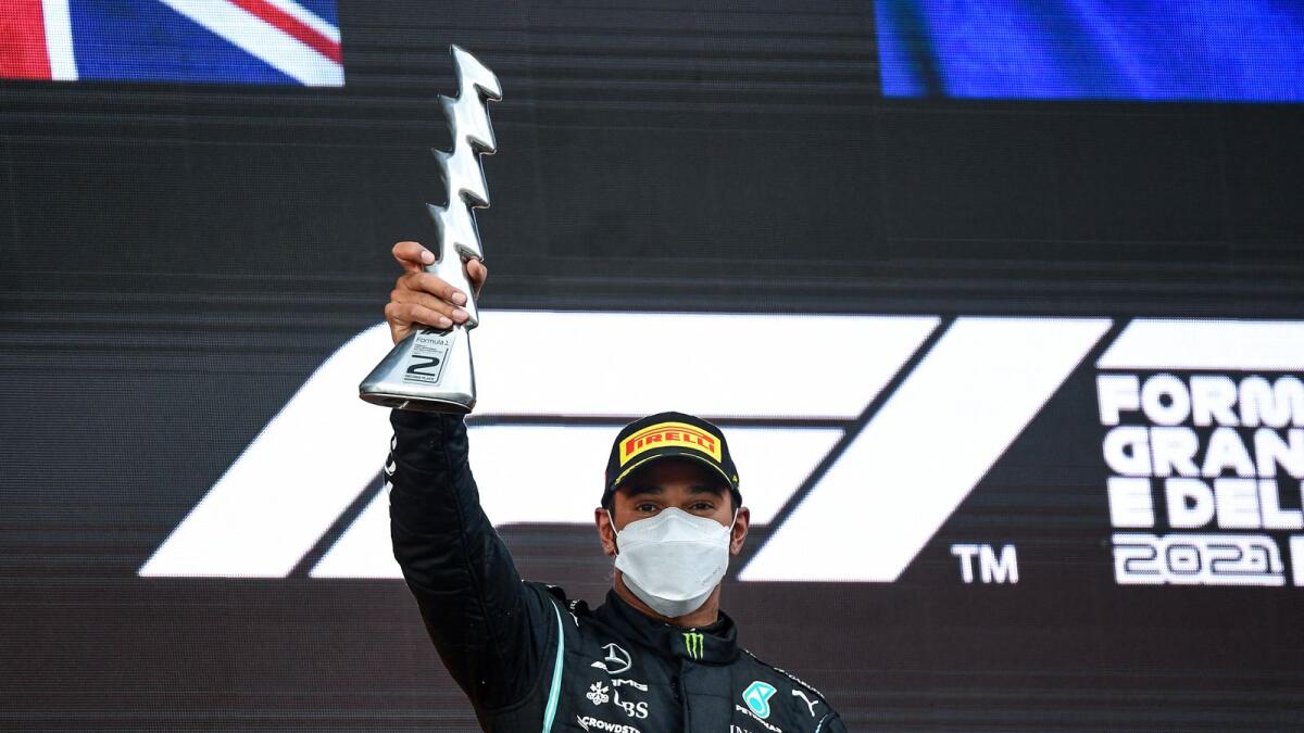 Mercedes' British driver Lewis Hamilton. (AFP)