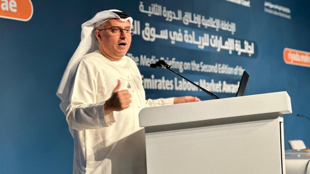Dr Abdulrahman Al Awar, Minister of Human Resources and Emiratisation — KT Photo: Angel Tesorero