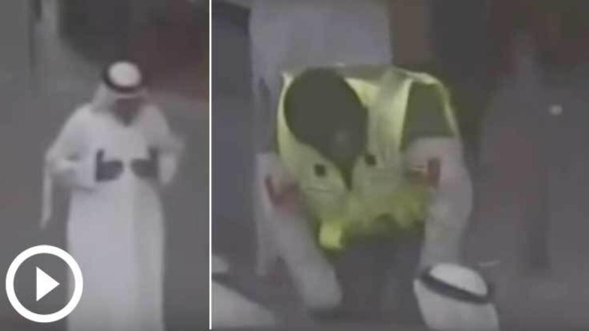 Video: Man suffers heart attack, Dubai Police comes to his rescue