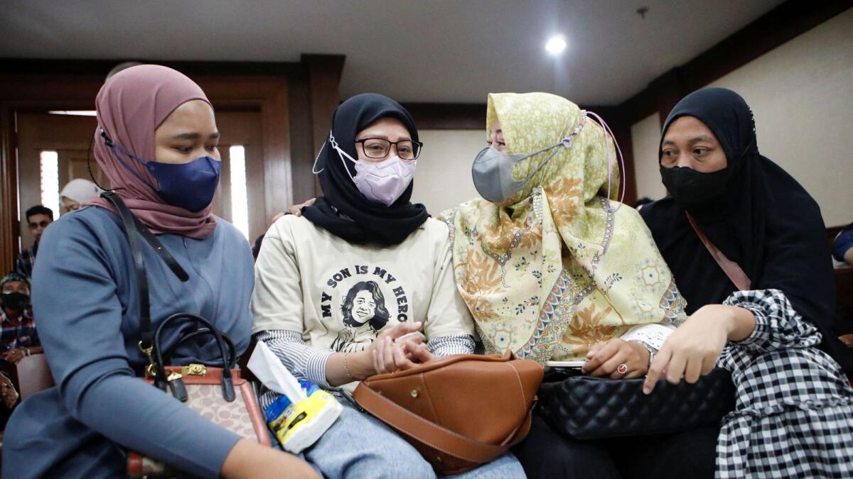 Mothers of acute kidney injury (AKI) victims attend a preliminary hearing for a class-action lawsuit filed against the Indonesian government and drug companies for allowing the sale of tainted cough syrup at the court in Jakarta on January 17, 2023. — Reuters