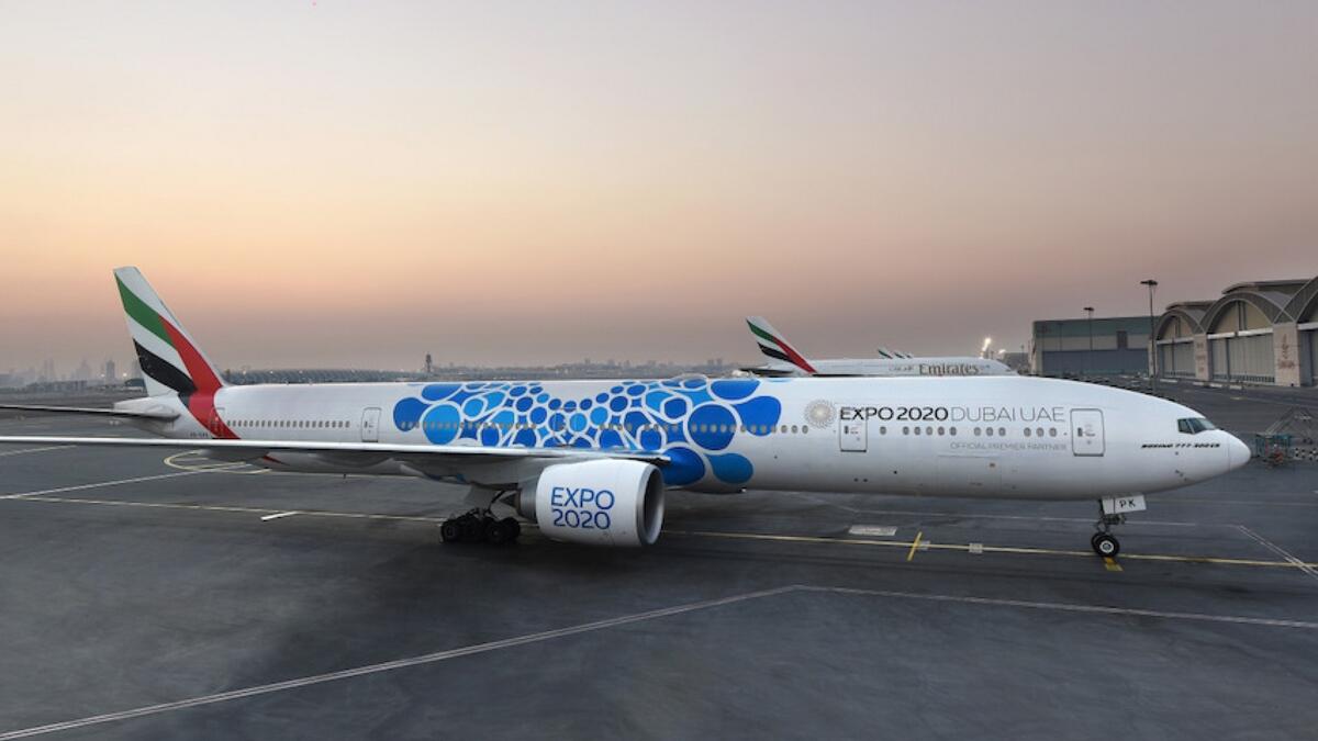 Emirates unveils aircraft with Expo 2020 Dubai livery