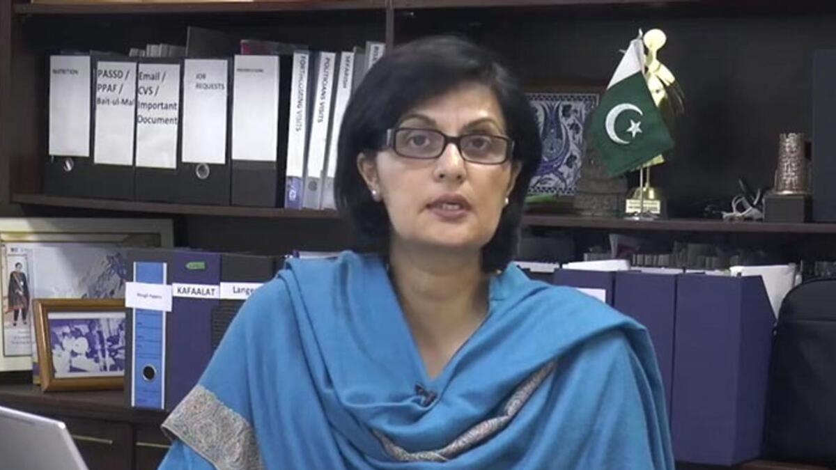 Dr Sania Nishtar said Ehsaas is about the creation of a ‘welfare state’ by leveraging 21st century tools such as using data and technology to create precision safety nets. — File photo