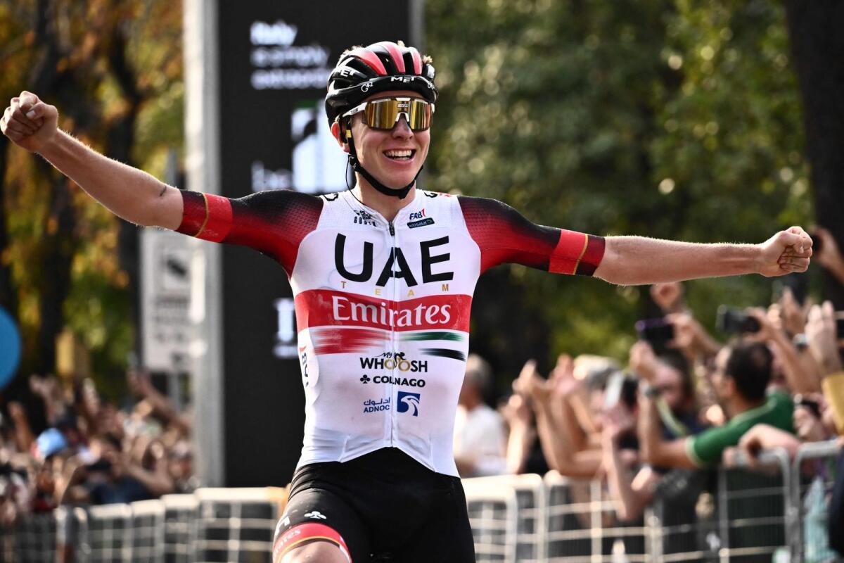 UAE Team Emirates rider Tadej Pogacar. — AFP file