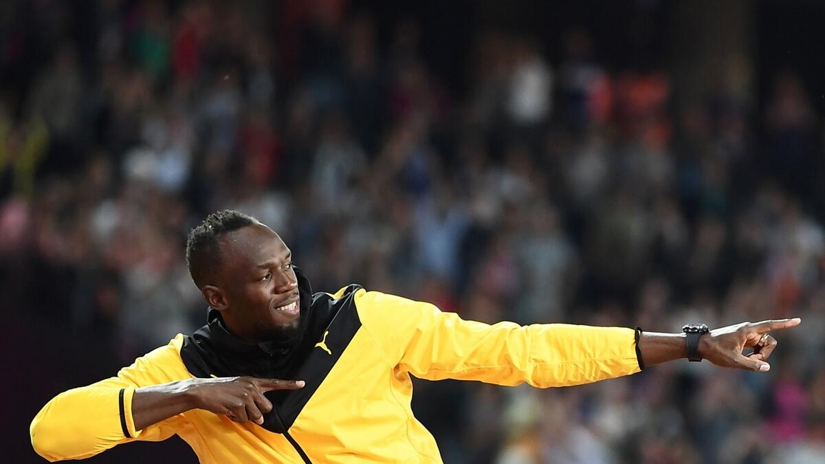 Usain Bolt - the fastest man in history strolls into sunset 