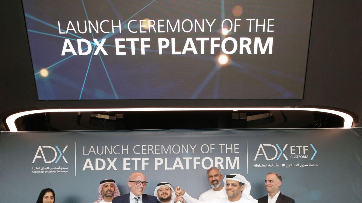 The launch of ADX’s rebranded ETF platform was marked with a bell-ringing ceremony, coinciding with the listing of Chimera FTSE ADX 15 ETF. - Supplied photo