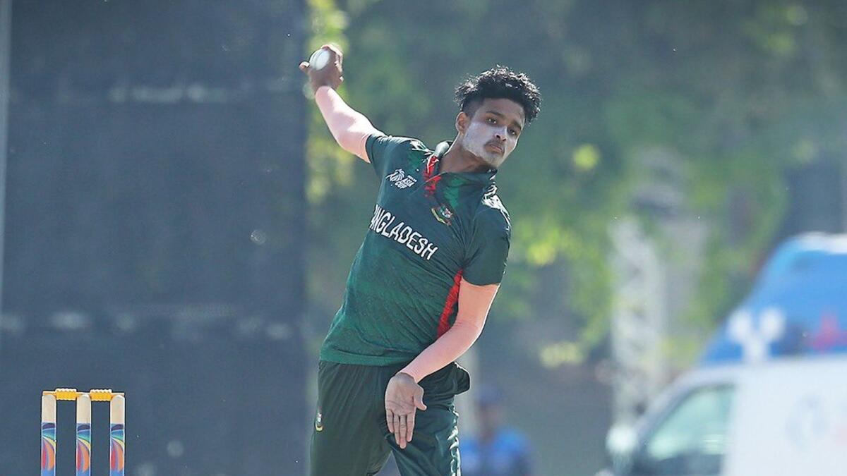Action from the Bangladesh vs UAE mmatch. - Photo by @ACCMedia1/ X