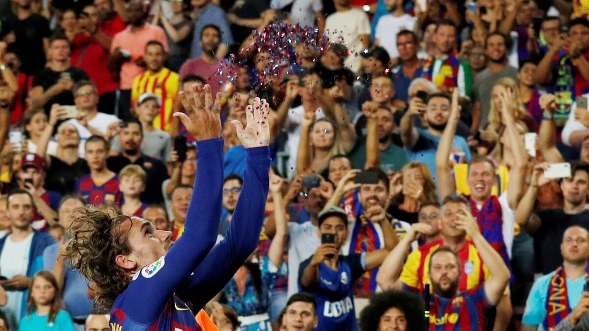 Griezmann scores in Messi fashion, celebrates just like LeBron