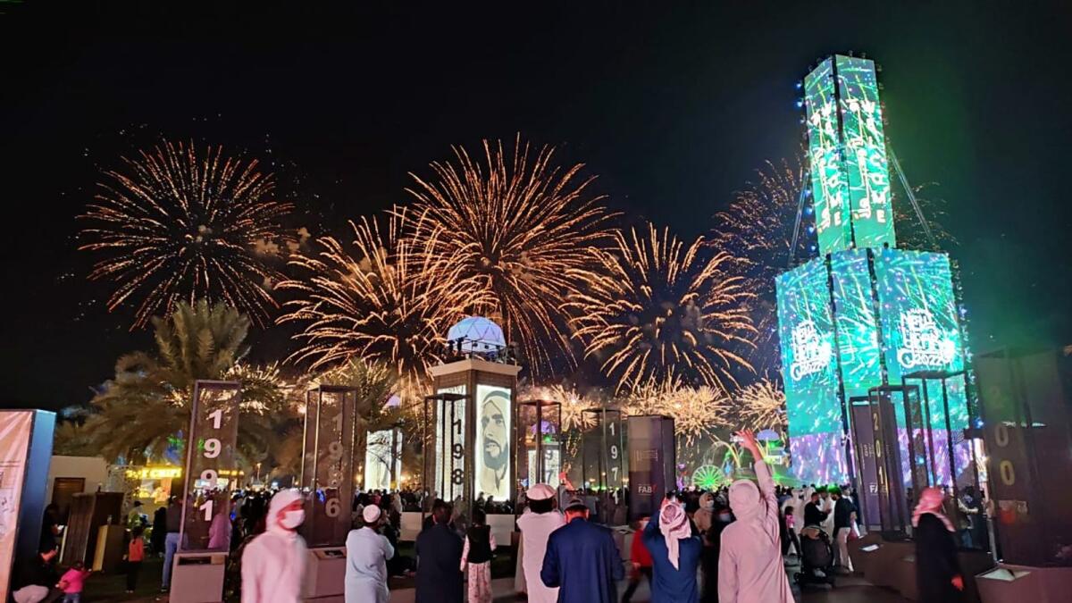 New Year, Abu Dhabi fireworks, Sheikh Zayed Festival, Al Wathba