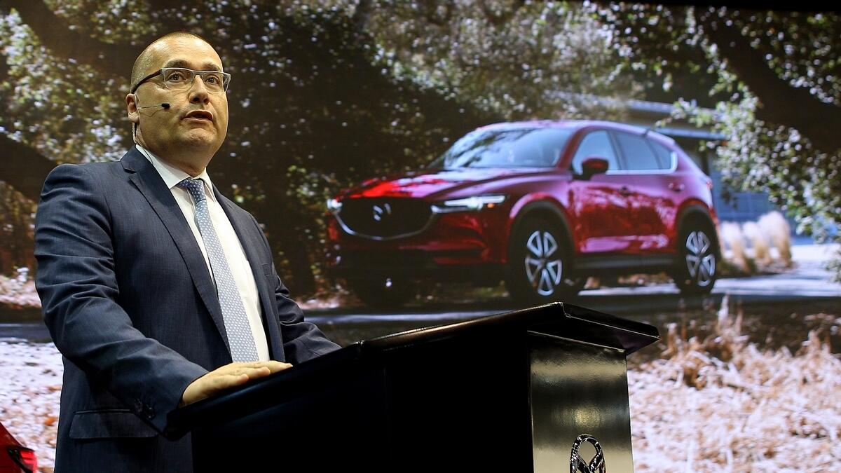 Axel Dreyer, general manager, Galadari Automobiles, during the launch of new Mazda CX-5 in Dubai on Tuesday.