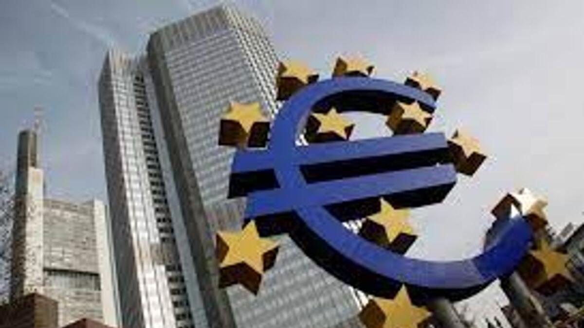 The European Central Bank is targeting eurozone inflation of just below two per cent.