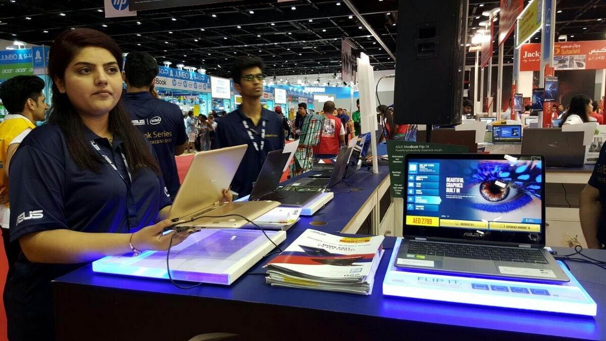 Parents look for back to school laptop deals at Gitex