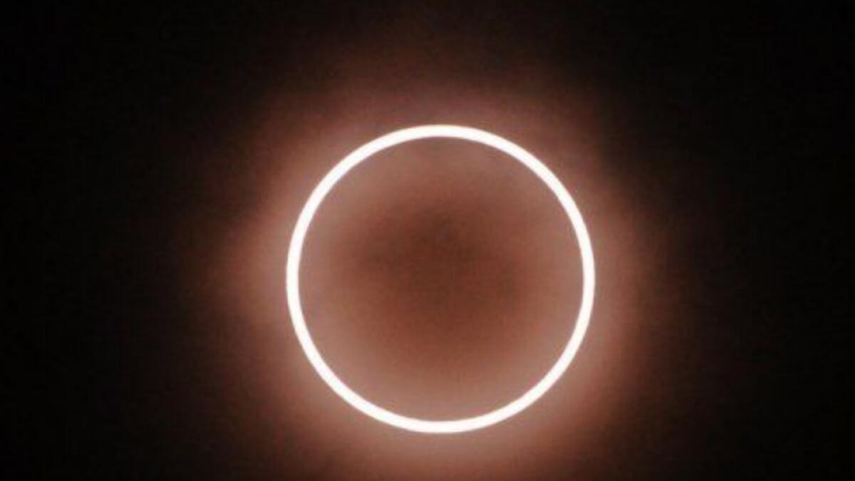 Rare solar eclipse, UAE today