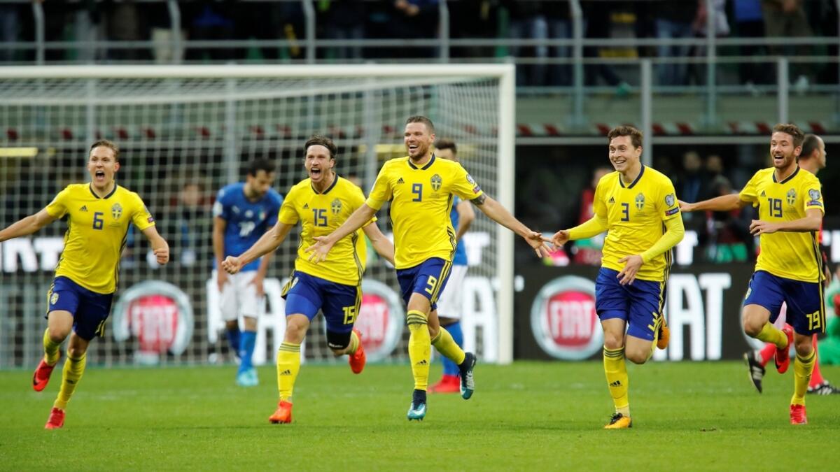 Stunned Italy fail to reach World Cup as Sweden qualify