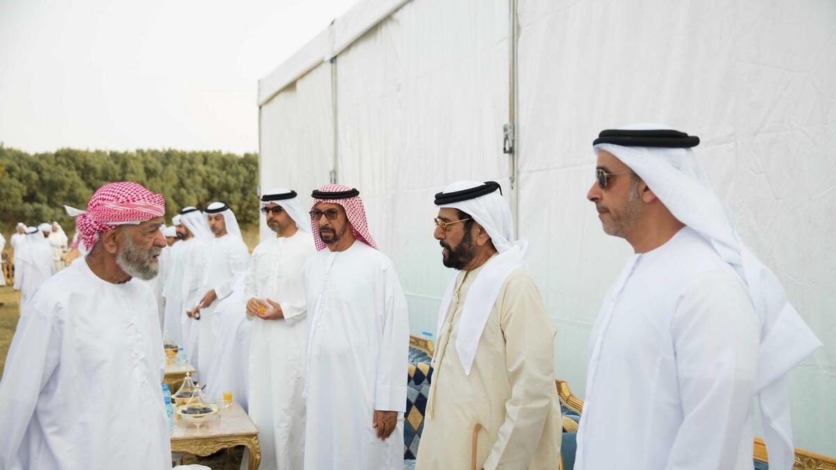 Saif bin Zayed, Tahnoun bin Mohammed condole Owaidah Al Khaili’s death