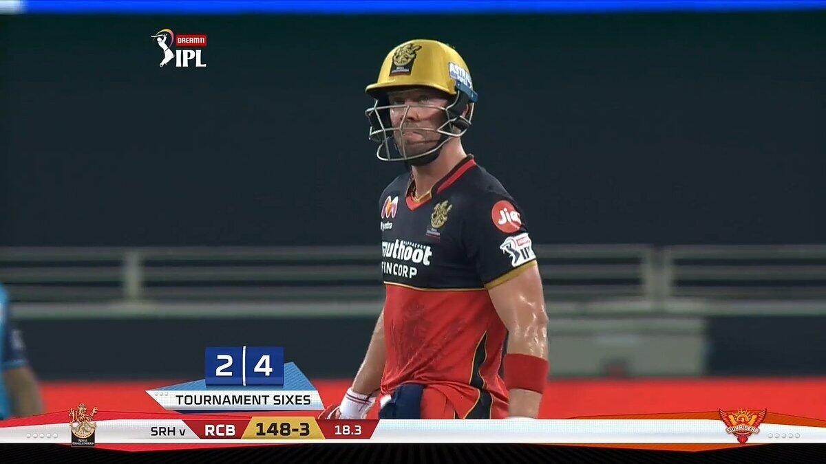 AB de Villiers hit brilliant fifty against Sunrisers Hyderabad