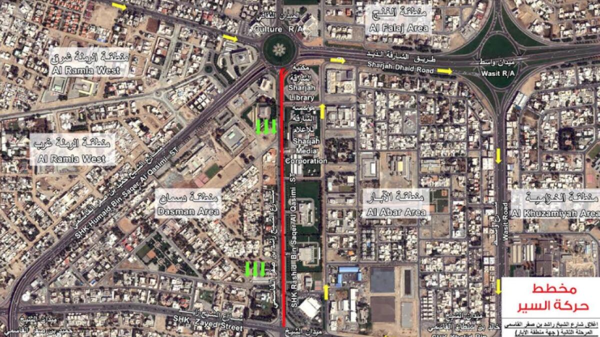 This key Sharjah road will be closed for 20 days