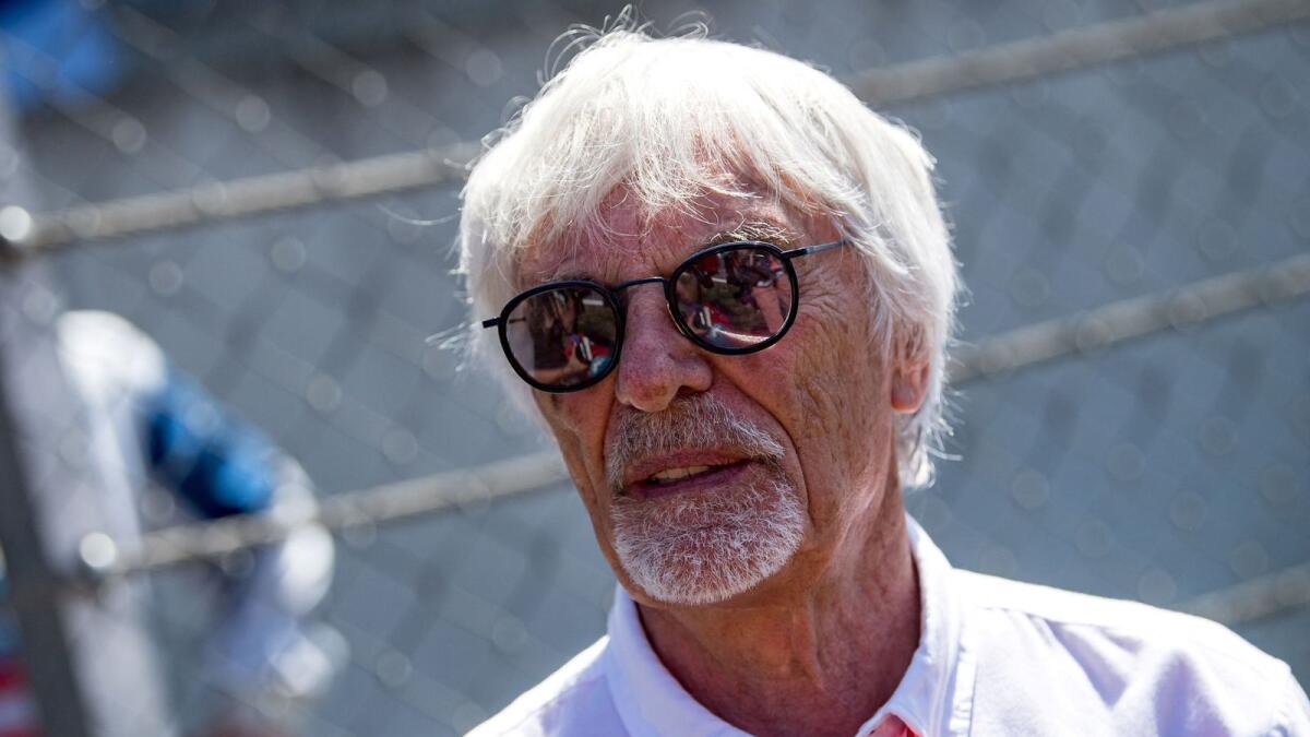 Former Formula One supremo Bernie Ecclestone. (AFP file)